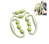 Circular Leg Clamp Roller,Manual Massage Relax Roller with 9 Wheels,Cellulite Roller Muscle Relaxer Leg Massager,Ring Roller Legs Arms Massage Tool for Indoor Sports Yoga