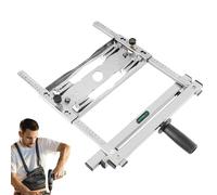 Circular Machine Edge Guide Positioner 12.6 Inch Adjustable Cutting Guide with Level Stainless Steel Track for Circular Saws Woodworking Accessories