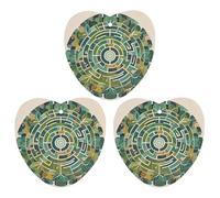 Circular Maze Car Air Freshener, 3 Pcs Love form Hanging Air Freshener Cards, Long Lasting Fragrance Scented Cards for Car, Home, Office Gray-style