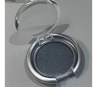 Circular Metallic Single Colour Eyeshadow Palette for Day to Night Makeup - Smoky Grey Fine Glitter Powder with Subtle Shimmer, Ideal for Eye Contouring, Enhancing Depth and Creating Dimensional Looks