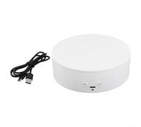 Circular Motion The Functional Electric Turning Base at Size of 13cm for Holding Up to 5kg of Items Safely (white)