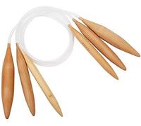 Circular Needles, 3Pcs Bamboo Circular Knitting Needles Set with Transparent Plastic Tube for Beginners and Professionals 15mm 20mm 30mm