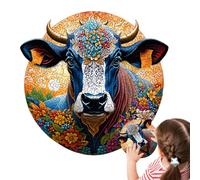 Circular Painting Puzzle - Wooden Artistic Toy, Decorative Board Game | Creative Hobby Tool, Family, Friends Collecting Activities For The Free, Solliev