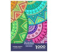 Circular Patterns Jigsaw Puzzles Puzzle for Adults Kids. 1000 Piece Great Gifts Challenge Toy Educational Game Home Decoration for Educational Games Gifts 70x50cm/1000pcs