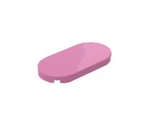 Circular Plate 2X4 Oval Light Panel 10PCS Compatible with Lego GDS-90043 66857 Classic Bulk Toy MOC Color:Dark Pink 221