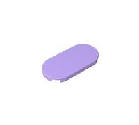 Circular Plate 2X4 Oval Light Panel 10PCS Compatible with Lego GDS-90043 66857 Classic Bulk Toy MOC Color:Lavender