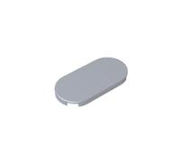 Circular Plate 2X4 Oval Light Panel 10PCS Compatible with Lego GDS-90043 66857 Classic Bulk Toy MOC Color:Flat Silver