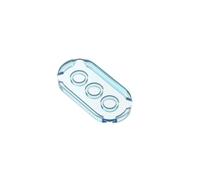 Circular Plate 2X4 Oval Light Panel 10PCS Compatible with Lego GDS-90043 66857 Classic Bulk Toy MOC Color:Trans Light Blue