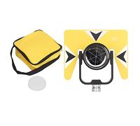 Circular Prism Lens Glass Camera Prism High Accuracy Surveying Mapping Tool for Tunnels Subways Mines Highways Dams 64mm Effective Diameter