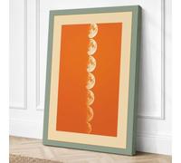 Circular Rhythm Geometric Canvas Wall Art Print 30x20 Inch (76 x 51 cm)