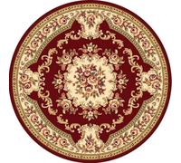 Circular Rug 100Cm Red Brown Modern Circle Rug Soft and Durable,foldable round rugs,Living Room Non Slip Washable Shaggy Carpet For Home Decor and Room Floor Mat