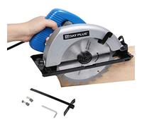 Circular Saw 230V Electric Saw with Guide Rail, Cutting 55mm (90º), 38mm (45º) for Wood, Plastic, Thin Metal, 900W 4700RPM Power Tool with Safety Cover