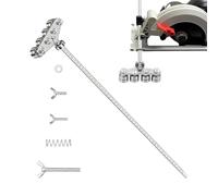 Circular Saw Cutting Guide - 60 Centimeters Long, Adjustable Measuring Ruler, Professional Metal Rail | Workshop Craft Design Complex Task Efficiency
