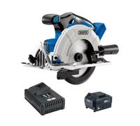 Draper Circular Saw + 1 x 3.0Ah Battery & Charger D20 00594 20V 165mm Brushless