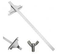 Circular Saw Edge Guide 11mm, Replacement Metal Alignment Rail Compatible with DeWalt DC390K DW936 DC310 DC300 DCS391B, Silver Saw Guide Rail for Accurate Woodworking Cuts