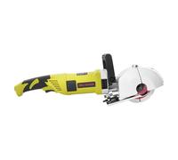 Circular Saw Electric Wall Chaser Groover 4kW 6000r/min Cutter Notcher Cutting Machine Depth & Width 3.5cm with 5 x Saw Blades for Brick Granite
