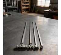 Circular Saw Guide in Stainless Steel with 50 cm Scale for Straight Cutting and For Board Positioning (B)