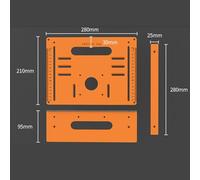 Circular Saw Guide Rail Bottom Plate Cutting Wood Circular Saw mounting Without Drilling Holes just Lock The Plate Freely Adjustable Bracket