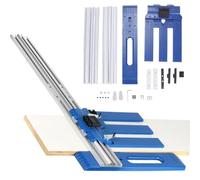 Circular Saw Guide Track - Multifunctional Woodworking Cutter Guide Rail, Adjustable Cutting Range 0-65cm for Precision Circular Saw Cuts