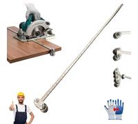 Circular Saw Roller Guide, Positioning Calipers for Precise Measurements & Easy Wood Cutting, Adjustable Cutting Machine Base Guide, Positioning Caliper for Circular Skill Hand Saw(Double Axis)