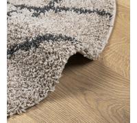 Circular Shaggy Non Slip Rug Thick Fluffy Living Room Mat Soft Bedroom Carpet