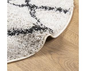 Circular Shaggy Non Slip Rug Thick Fluffy Living Room Mat Soft Bedroom Carpet