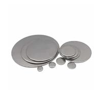 Circular Sheet Disc,Metals Round Shee 1/2/5/10Pcs Holeless Flat Gasket Solid Round Plates Dia 6-300mm Thickness 1-3mm(26x1.1mm (2Pcs))