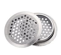 Circular Soffit Vents Stainless Steel Circular Air Vents 1Inch Soffit Vent 20pcs Round Vent Mesh Hole Louver Round Vent Cover for Kitchen,Bathroom,Cabinets,Wardrobes,Shoe Cabinets