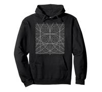 Circular Space Sacred Geometry Circles Flower of Life Pullover Hoodie