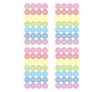 Circular Stickers - Hole Guard for Organizational Efficiency | Clear Vinyl Film with Extra Strength Grip & Transparent Protective Layering for Planner, Worksheet, Binder and Classroom Reference