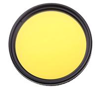 Circular Uv Protection Filter, 2Pcs 49/52/55/58/62/67/72/77/82mm Ultra Slim Frame Full Grey Pink Green Blue Red Brown Color Filter For Camera Lens(72mm,Full Yellow)