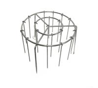 Circular Vertical Grill Rack for Air Fryers - 24 Skewer Capacity Stainless Steel Grill with Foldable Portable Build