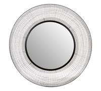 Circular Wall Mirror, wall Mirror with metal wire frame, Modern Wall Mirror For Living Room and Hallway Premier Housewares Black One Size