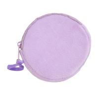 Circular Wallet Shapes Keychain Round Coin Purse Keyring Loose Changes/Keys/Storage Bag Ornament for Women Girls Compact Money Organizer