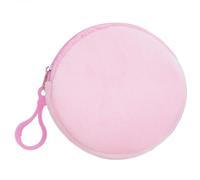 Circular Wallet Shapes Keychain Round Coin Purse Keyring Loose Changes/Keys/Storage Bag Ornament for Women Girls Compact Money Organizer