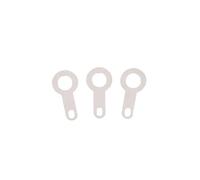 Circular Weld Washer Welding Sheet Silver Plated Copper Single Head Soldering Terminal Lug Washer Pack M2.2-M10.2(M6.2 100PCS)