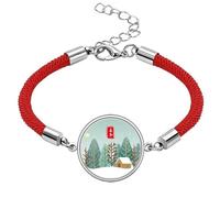 Circular Winter Begins Twenty Four Solar Term Lucky Red String Bracelet Rope Bracelet Handmade