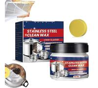 Circularcite - Magical Nano-Technology Stainless Steel Cleaning Paste, Cleaner And Polish For Appliances Pots And Pans, 3 In 1 Stainless Steel Wax Cleaner For Grease (Set A)