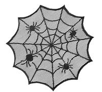 Circulars Laces Doily with Spiders Webs Placemat for Couples and Housewarming Laces Table Mats