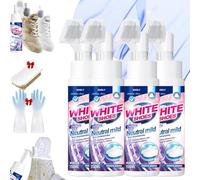 Circulatik - Circulatik Foam No-Rinse Cleaner, Instantly Brightens & Whitens Shoes, Zero Water Needed, Water-Free Foamsneaker Cleaner, Portable Water Free Dry Cleaning Agent (4pc)
