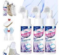 Circulatik - Circulatik Foam No-Rinse Cleaner, Instantly Brightens & Whitens Shoes, Zero Water Needed, Water-Free Foamsneaker Cleaner, Portable Water Free Dry Cleaning Agent (3pc)