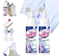 Circulatik - Circulatik Foam No-Rinse Cleaner, Instantly Brightens & Whitens Shoes, Zero Water Needed, Water-Free Foamsneaker Cleaner, Portable Water Free Dry Cleaning Agent (2pc)