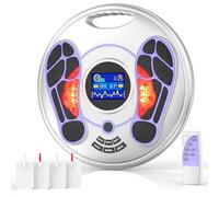 Circulation Blood Booster for Feet and Legs, EMS &TENS Foot Circulation Stimulator Machine for Neuropathy and Pain Relief, Upgraded Foot Massagers for Pain and Circulation (Purple)