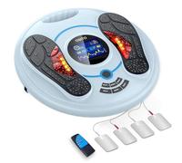 Circulation Blood Booster for Feet and Legs, EMS &TENS Foot Circulation Stimulator Machine for Neuropathy and Pain Relief, Upgraded Foot Massagers for Pain and Circulation (Blue)