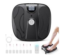 Circulation Machine Blood Booster for Feet and Legs, EMS Foot Massagers with 8 TENS Pads for Pain Relief and Circulation, Foot Massagers Machine Stimulator for Feet Leg Muscles Relax, Rechargeable