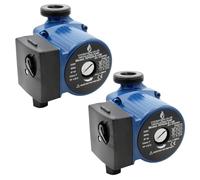 Circulation Pump 25/60 130mm for Central Heating Systems - 3 Speed (2 Pack)