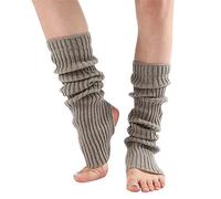 Circulation Socks Congratulations Gifts for Women Long Leg Warmer Womens Men 80s Party Ribbed Knit Dance Sports Leg Warmer Black Cotton Socks Gifts for on Her Birthday (Grey, One Size)