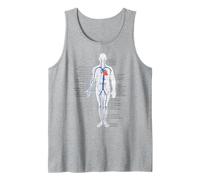 Circulatory System Anatomy Chart Veins and Arteries Tank Top