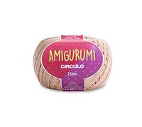 Circulo Amigurumi Yarn, 100% Mercerized Brazilian Virgin Cotton - Cotton Yarn for Crocheting and Knitting, Soft Yarn, Pink Yarn Art - Sport Weight Yarn, 4.4 oz, 278 yds - Color 7563 - Chantilly