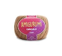 Circulo Amigurumi Yarn, 100% Mercerized Brazilian Virgin Cotton - Cotton Yarn for Crocheting and Knitting, Soft Yarn, Brown Yarn Art - Sport Weight Yarn, 4.4 oz, 278 yds - Color 7625 - Chestnut